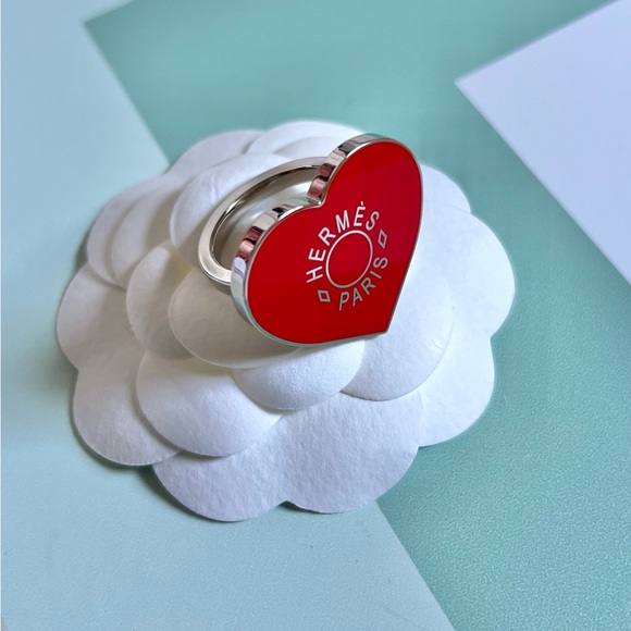 Hermes heart scarf ring
